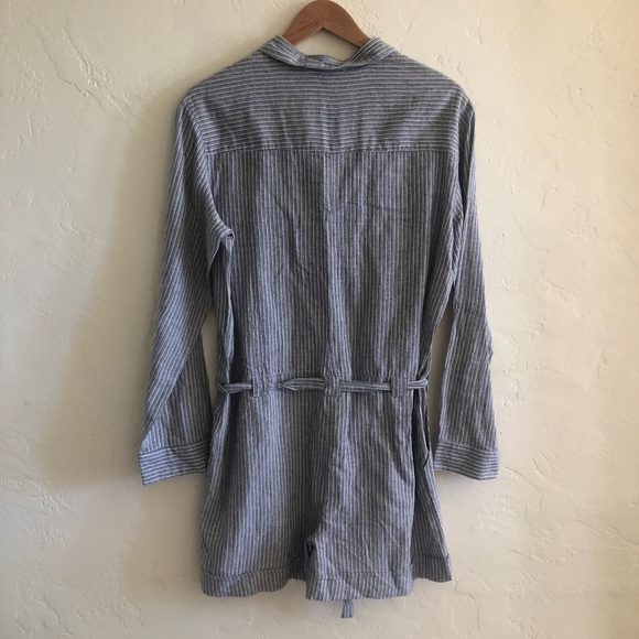 NWOT Grade and Gather  blue striped romper - Picture 2 of 5